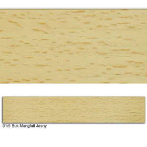 Obrzeże Pvc, 01/5 Buk Mangfall Jasny, 22x0.6, 200 Mb