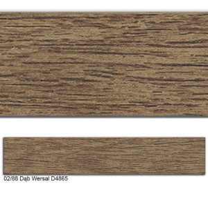 Obrzeże PVC, 02/88 Dąb Wersal D4865, 22x1.0, 200 mb
