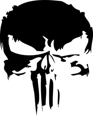 Naklejka PUNISHER 15 X 12 CM