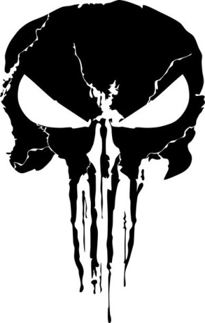 Naklejka PUNISHER 19 X 12,1 CM