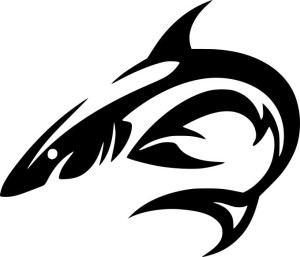 Naklejka REKIN SHARK 12,8 X 15 CM