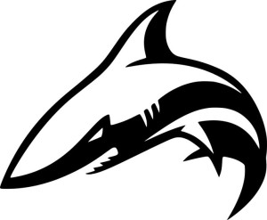 Naklejka REKIN SHARK 14,8 X 18 CM