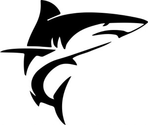 Naklejka REKIN SHARK 15 X 17,8 CM