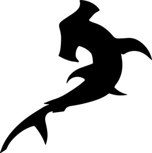 Naklejka REKIN SHARK 15,2 X 15 CM