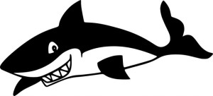 Naklejka REKIN SHARK 8,1 X 18 CM