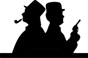 Naklejka SHERLOCK HOLMES 10 X 14,9 CM
