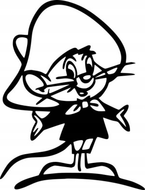 Naklejka SPEEDY GONZALES 15 X 11,5 CM