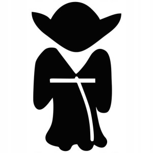 Naklejka STAR WARS YODA 10 X 6 CM