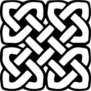 Naklejka Symbol Węzeł Celtycki 12 X 12,1 Cm