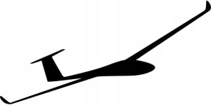 Naklejka SZYBOWIEC GLIDER 8 X 16,2 CM