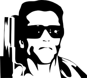 Naklejka TERMINATOR ARNOLD 18 X 20 CM