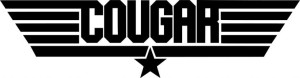 Naklejka TOP GUN COUGAR 7 X 26,8 CM