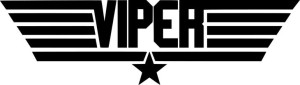 Naklejka TOP GUN VIPER 7 X 24,8 CM