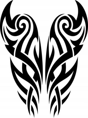 Naklejka TRIBAL WZÓR TATUAŻ 22,7 X 17 CM