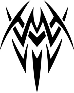 Naklejka TRIBAL WZÓR TATUAŻ 23,8 X 19 CM