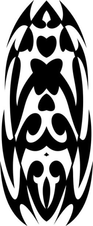 Naklejka TRIBAL WZÓR TATUAŻ 27 X 11,2 CM