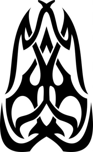 Naklejka TRIBAL WZÓR TATUAŻ 29 X 17,8 CM