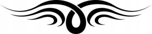 Naklejka TRIBAL WZÓR TATUAŻ 6,6 X 29 CM