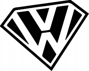 Naklejka TUNING VW SUPERMAN 10 X 12,6 CM
