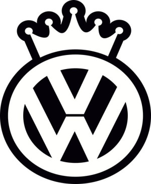 Naklejka VOLKSWAGEN TUNING 16 X 13,2 CM