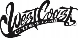 Naklejka WEST COAST CUSTOMS 9,9 X 20 CM