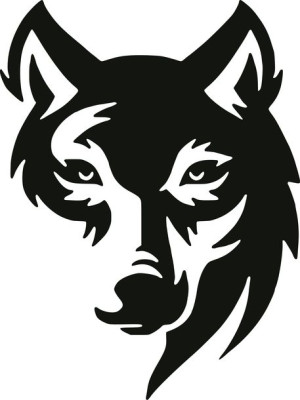 Naklejka WILK WOLF 20 X 15 CM