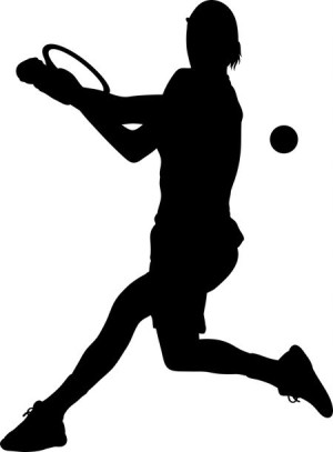 naklejki TENIS ZIEMNY 24,4 X 18 CM