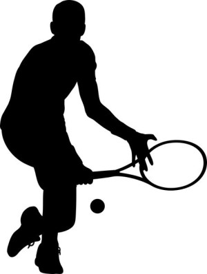 naklejki TENIS ZIEMNY 27,8 X 21 CM