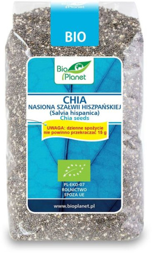 Chia - Nasiona Szałwii Hiszpańskiej Bio 400 G - Bio Planet