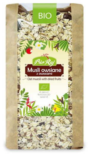 Musli Owsiane Z Owocami Bio 700 G - Bio Raj