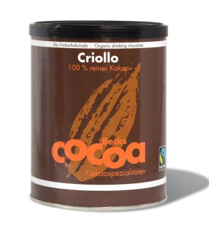 Kakao W Proszku Criollo Fair Trade Bezglutenowe Bio 250 G - Becks Cocoa