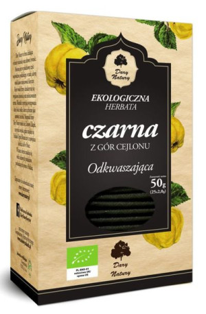 Herbata Czarna Odkwaszająca Bio (25 X 2 G) - Dary Natury