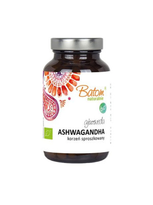 Ajurweda Ashwagandha Tabletki Bio 125 G (250 Tabletek) - Batom
