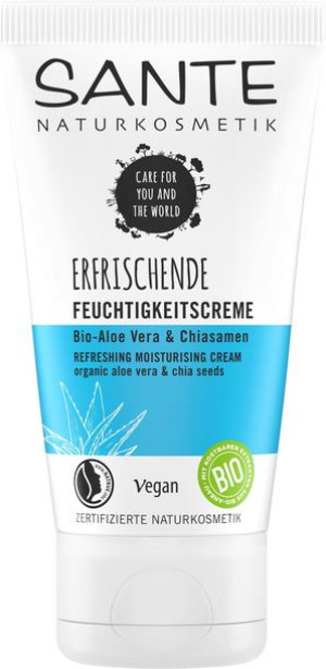 Krem Do Twarzy Nawilżający Aloes I Nasiona Chia Eco 50 Ml - Sante