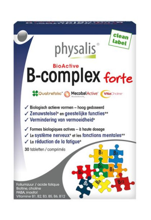 Witamina B Kompleks Forte 30 Tabletek (25 G) - Physalis