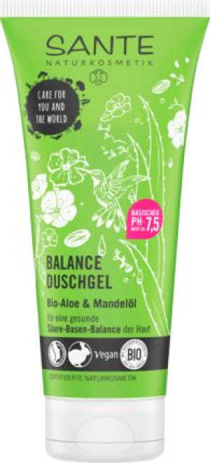 Żel Pod Prysznic Balance Aloes I Olejek Migdałowy Eco 200 Ml - Sante