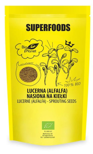 Lucerna (alfalfa) Nasiona Na Kiełki Bio 200 G - Bio Planet