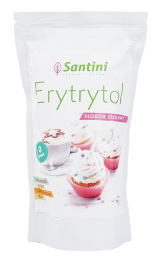 Erytrytol Chiński Bezglutenowy 500 G (torebka) - Santini
