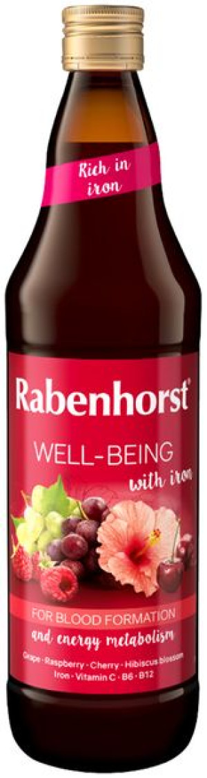 Sok Wieloowocowy Z Żelazem I Witaminami C, B6, B12 750 Ml - Rabenhorst