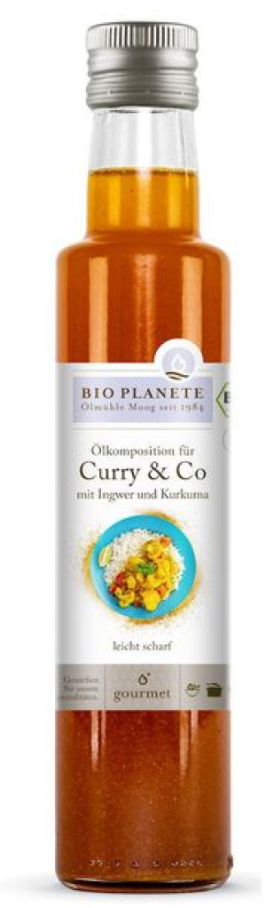 Olej Do Dań Kuchni Indyjskiej O Smaku Curry Bio 250 Ml - Bio Planete