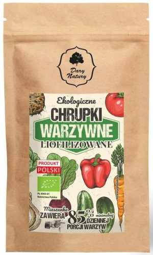 Chrupki Warzywne Liofilizowane Bio 20 G - Dary Natury