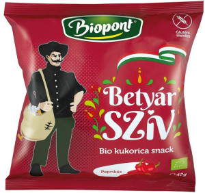 Chrupki Kukurydziane O Smaku Paprykowym Bezglutenowe Bio 45 G - Biopont