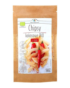 Chipsy Kokosowe Z Chili Bezglutenowe Bio 80 G - Pięć Przemian