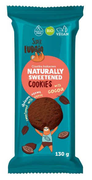 Ciastka Kakaowe Słodzone Agawą Bio 130 G - Me Gusto (super Fudgio)