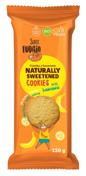 Ciastka Bananowe Słodzone Agawą Bio 130 G - Me Gusto (super Fudgio)