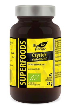 Czystek Ekstrakt Bio 60 Kapsułek (300 Mg) - Bio Planet