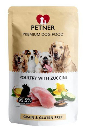 Petner Drób Z Cukinią Karma Mokra Dla Psa 500g