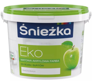 Farba Akrylowa Eko Biała 10L Śnieżka