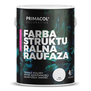 Farba Akrylowa Strukturalna Raufaza Biała 10L Primacol
