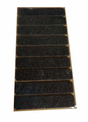 Podkładka filcowa czarna, 15x80mm, 9 szt.
